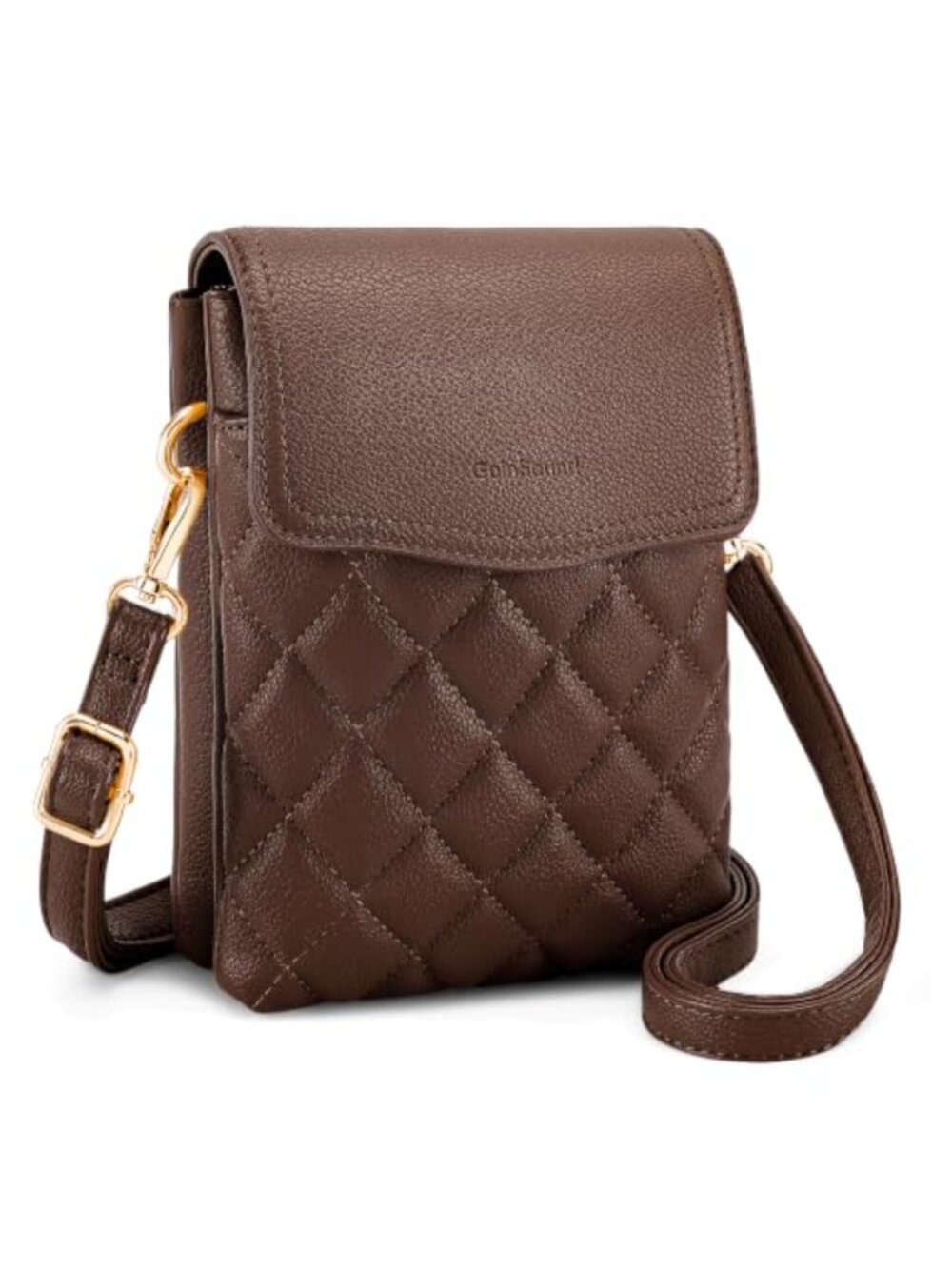 Quilted Crossbody Bag Small RFID Cell Phone Purse Removable Strap
